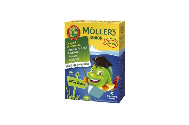 Mollers Junior vaisių skonio guminukai žuvelės