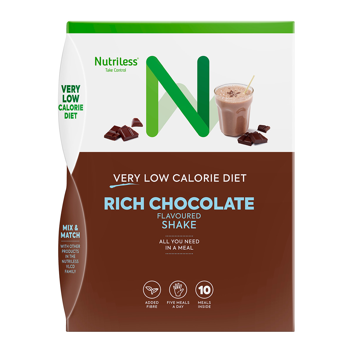 nutriless šokoladinis kokteilis N10